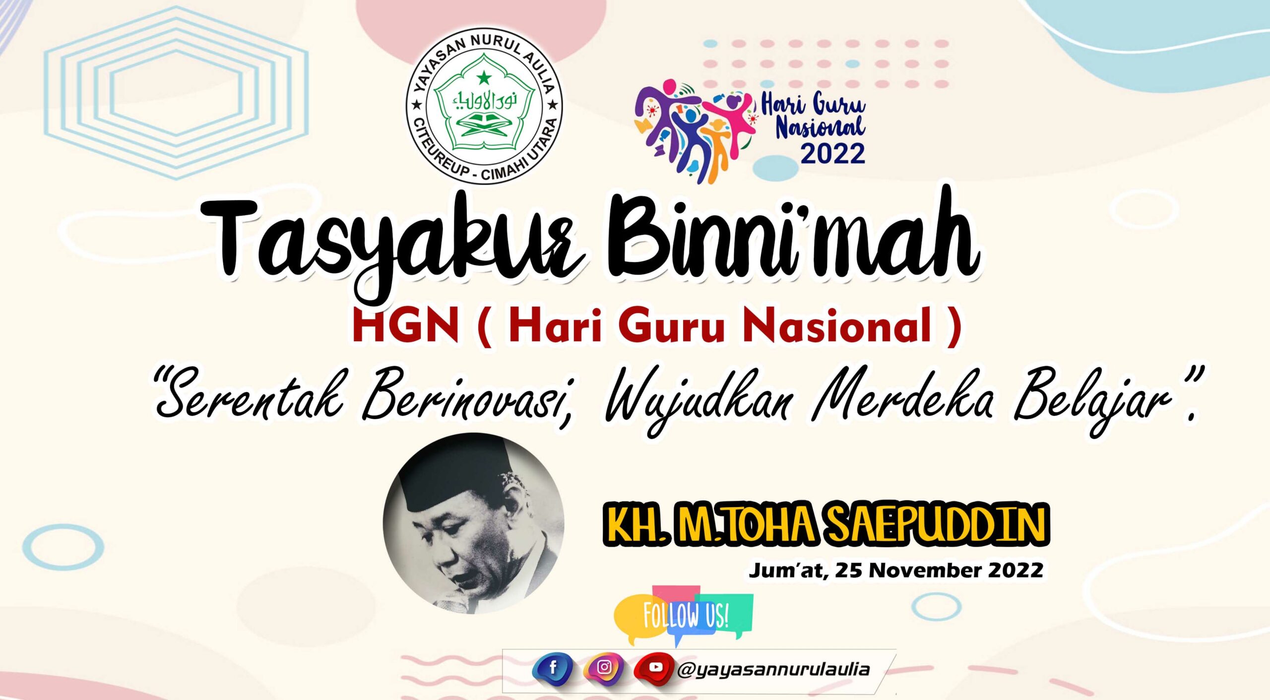 Hari Guru Nasional ( HGN ) Tahun 2022 - Yayasan Nurul Aulia