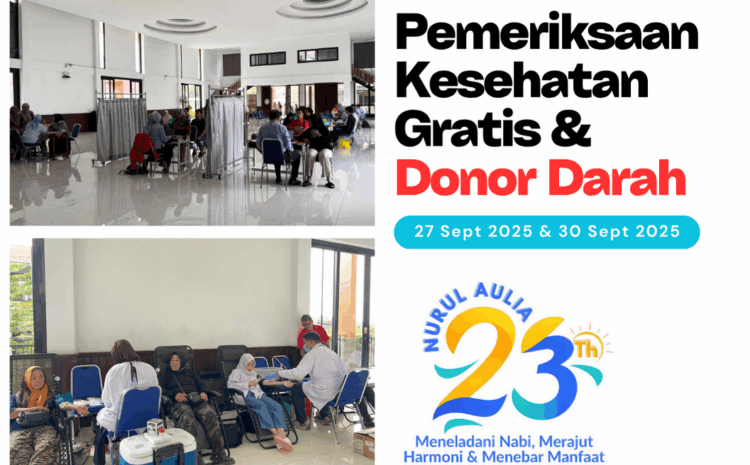 Pemeriksaan Kesehatan Gratis dan Donor Darah